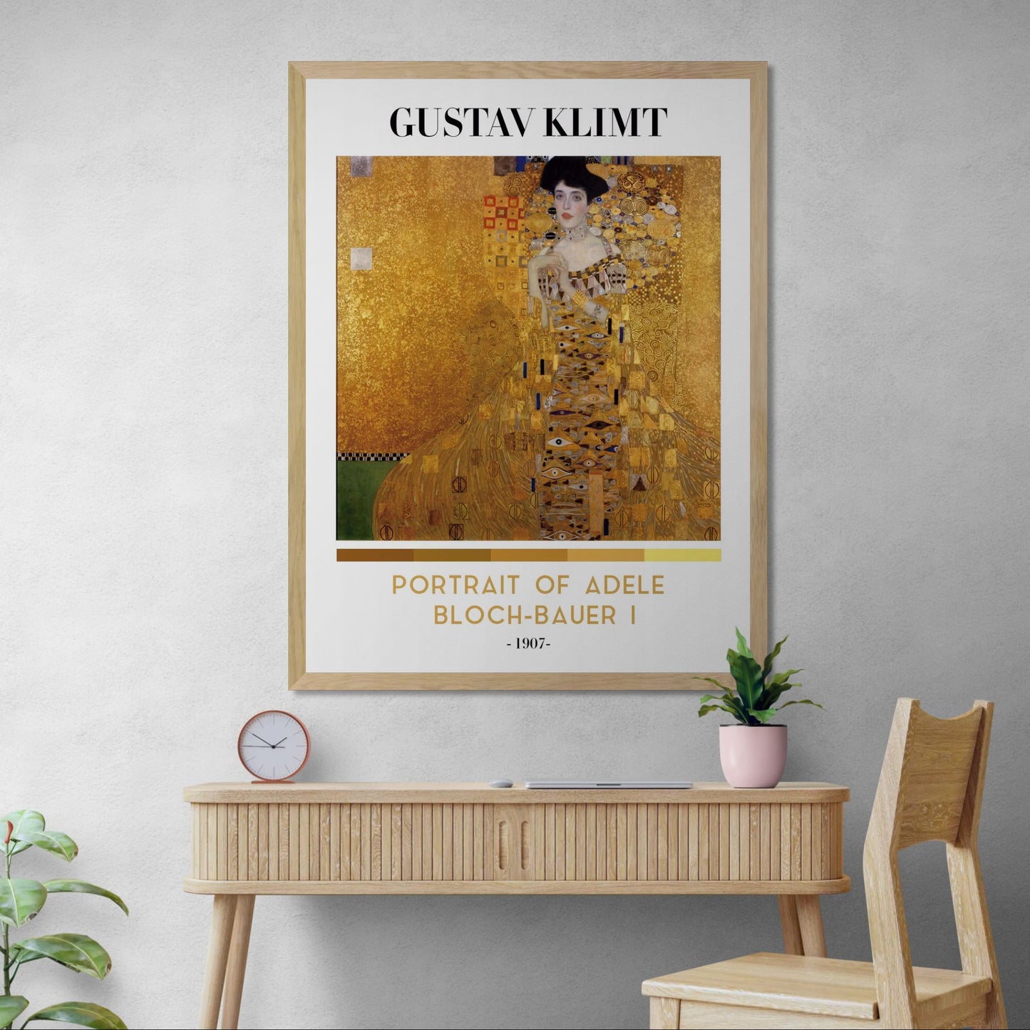 Cuadro enmarcado Retrato de Adele Bloch-Bauer I – Edición artística Velum