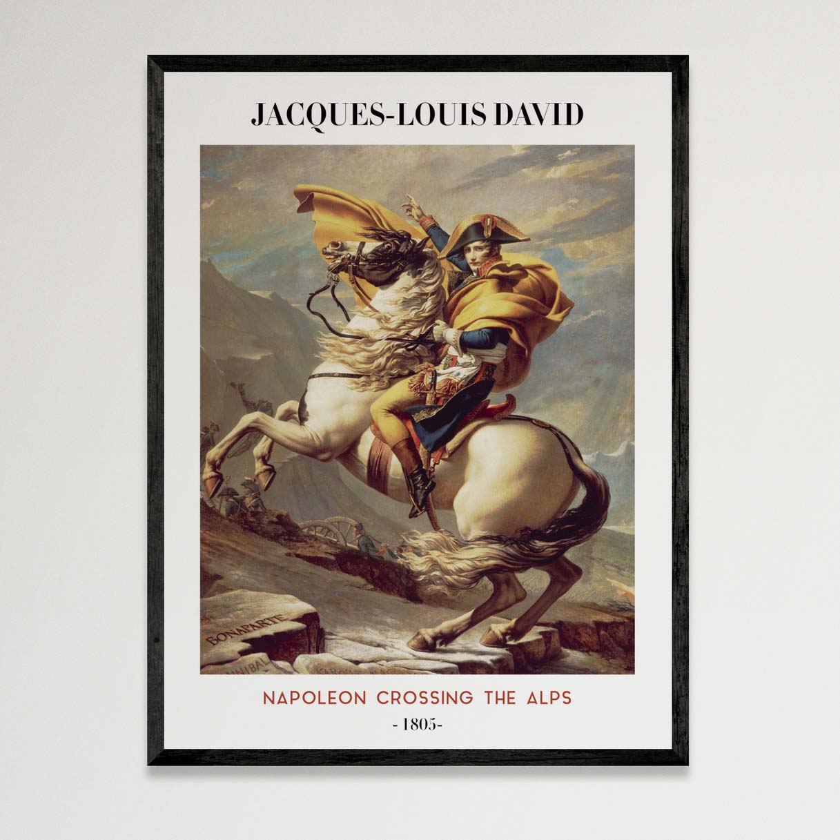 Napoleon Crossing The Alps (Cuadro Artístico)