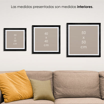 Cuadro Enmarcado Personalizable (Cuadrado)
