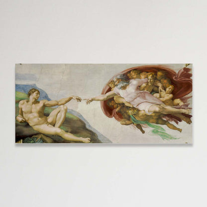 La Creación de Adán - Miguel Ángel (Canvas)