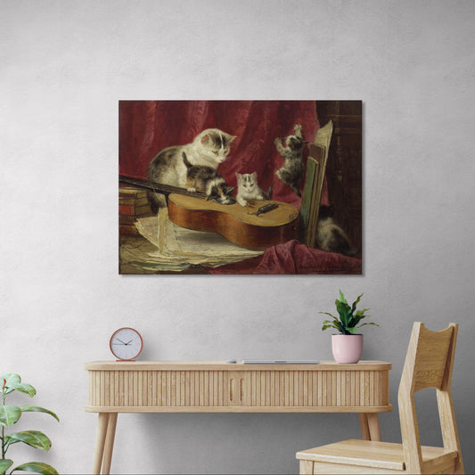 Gatos Haciendo Música - Henriëtte Ronner-Knip (Canvas)