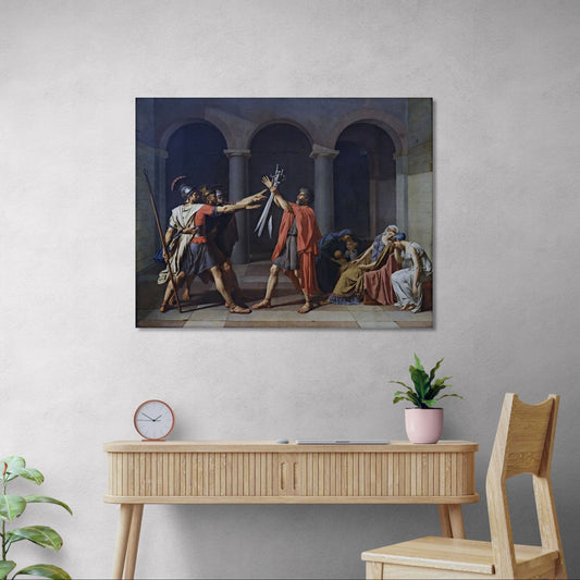 Juramento de los Horacios - Jacques-Louis David (Canvas)
