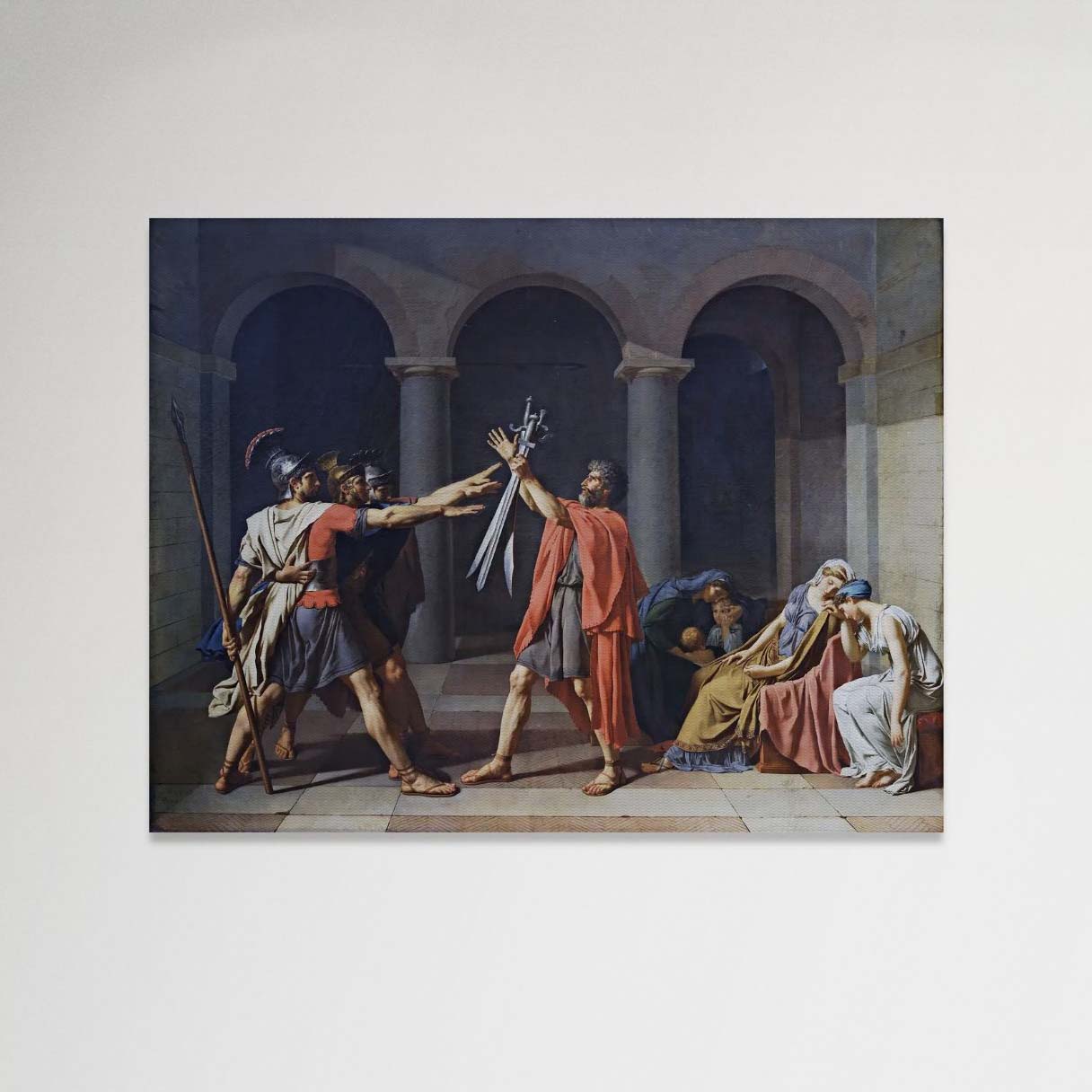 Juramento de los Horacios - Jacques-Louis David (Canvas)