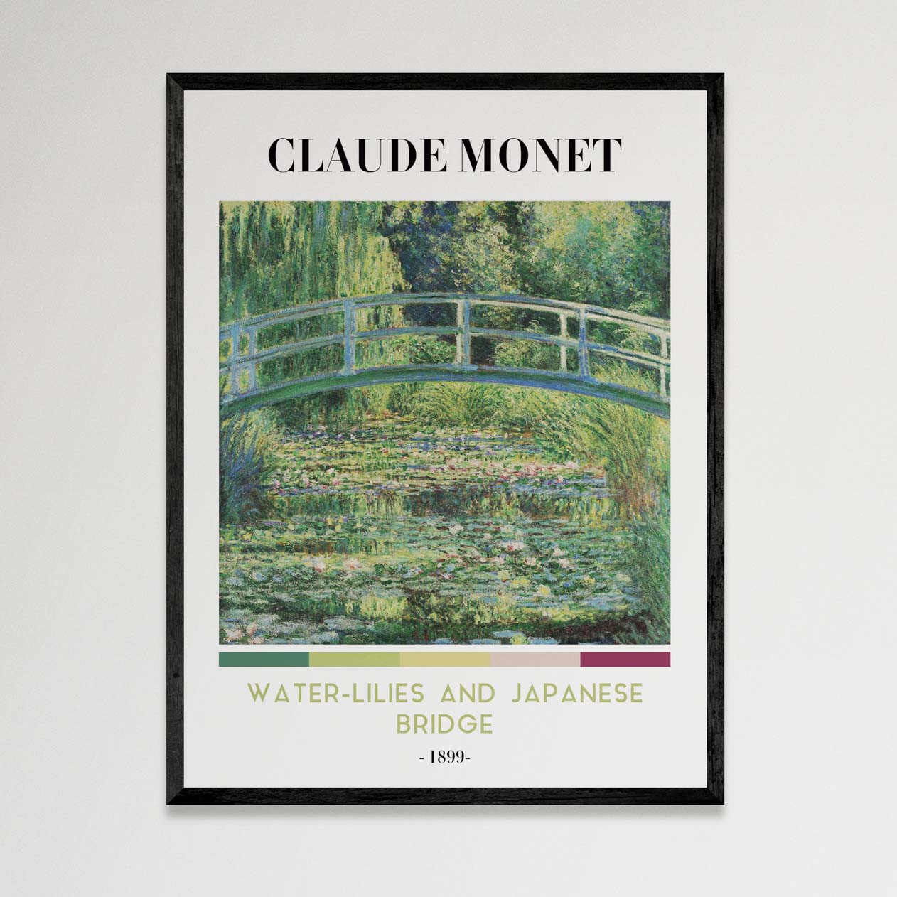 Water-Lilies And Japanese Bridge (Cuadro Artístico)