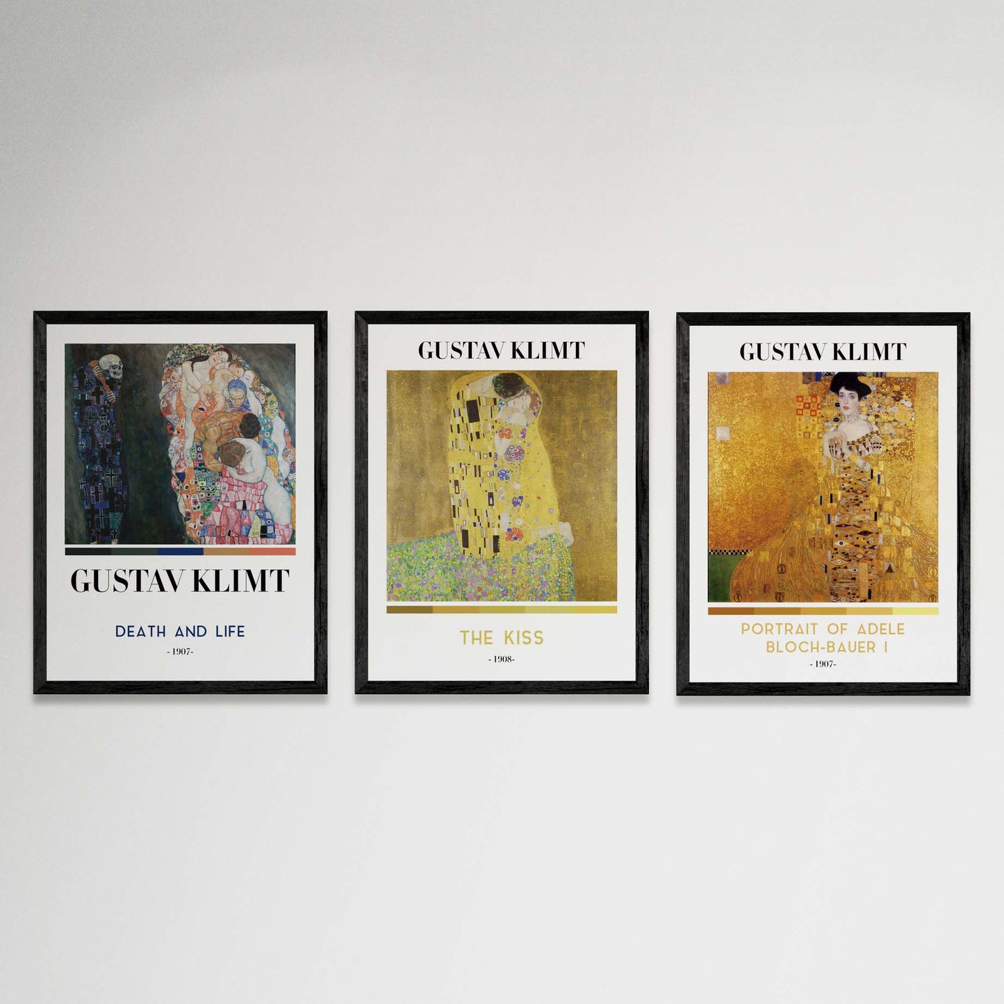 Pack 3 Cuadros Gustav Klimt