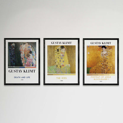 Pack 3 Cuadros Gustav Klimt