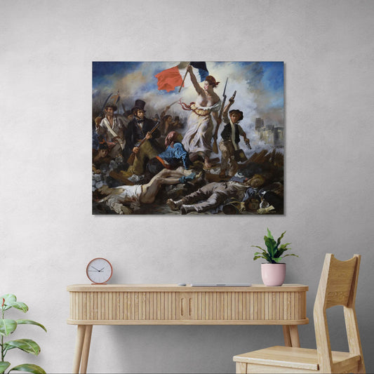 La Libertad Guiando Al Pueblo - Eugène Delacroix (Canvas)