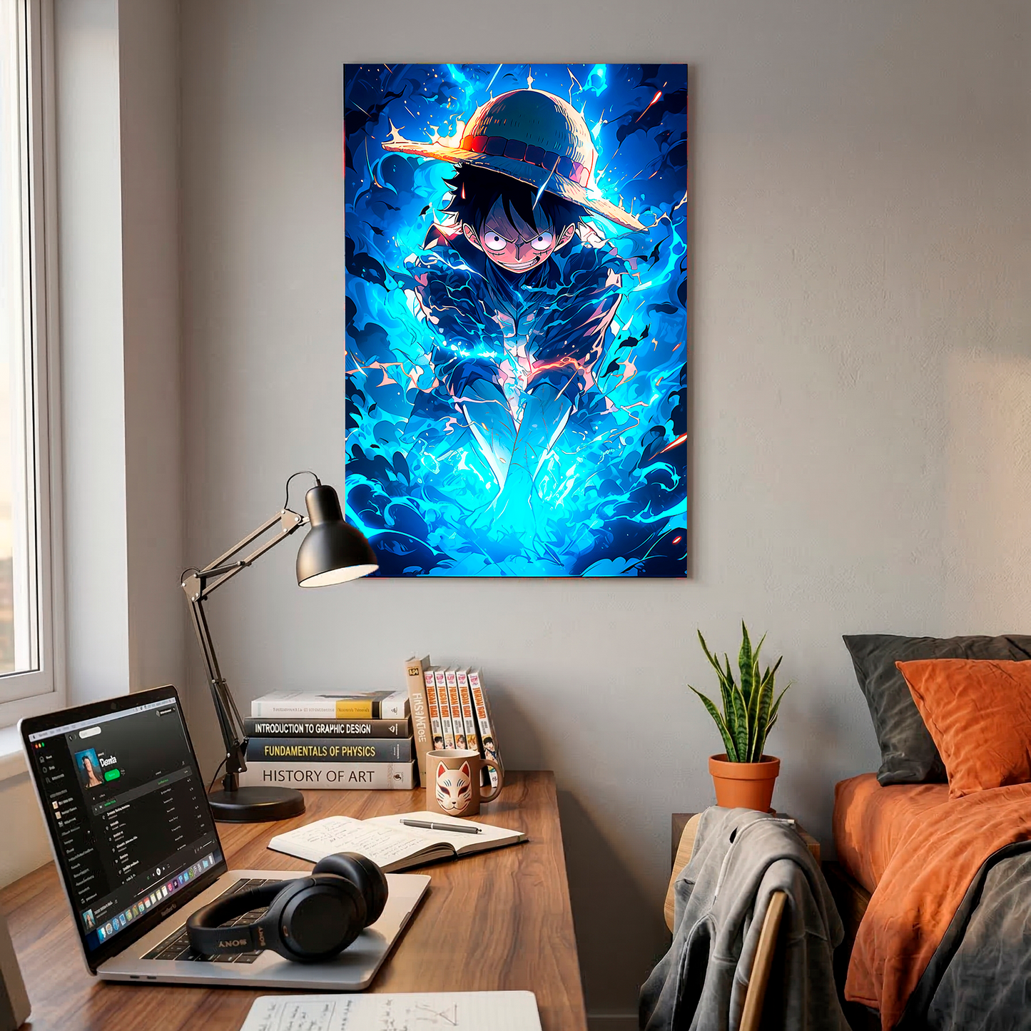 Cuadro Decorativo Anime Pirata | Poster Metálico Intercambiable — Velum Studio