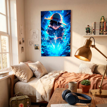 Cuadro Decorativo Anime Pirata | Poster Metálico Intercambiable — Velum Studio