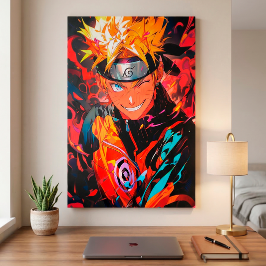 Cuadro Decorativo Anime Ninja | Poster Metálico Intercambiable — Velum Studio