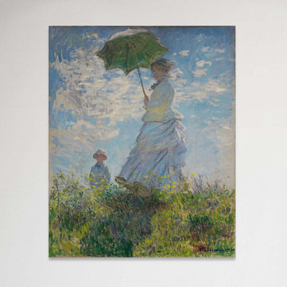 Mujer Con Sombrila - Monet (Canvas)