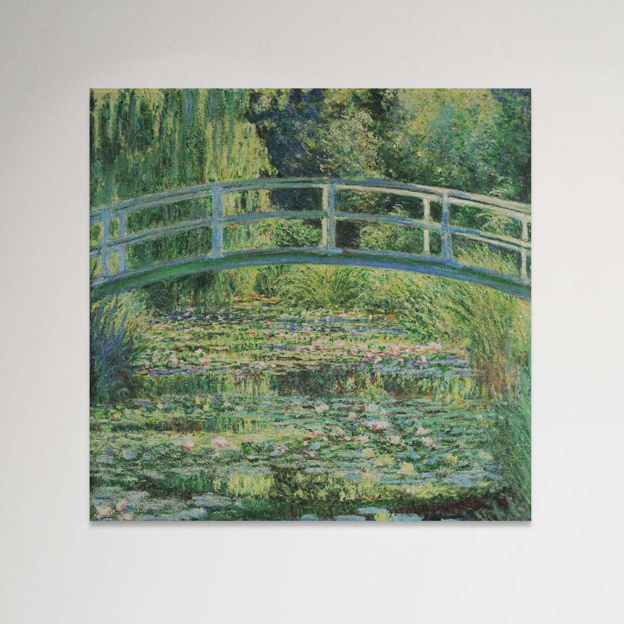 Water-Lilies And Japanese Bridge - Monet (Canvas)