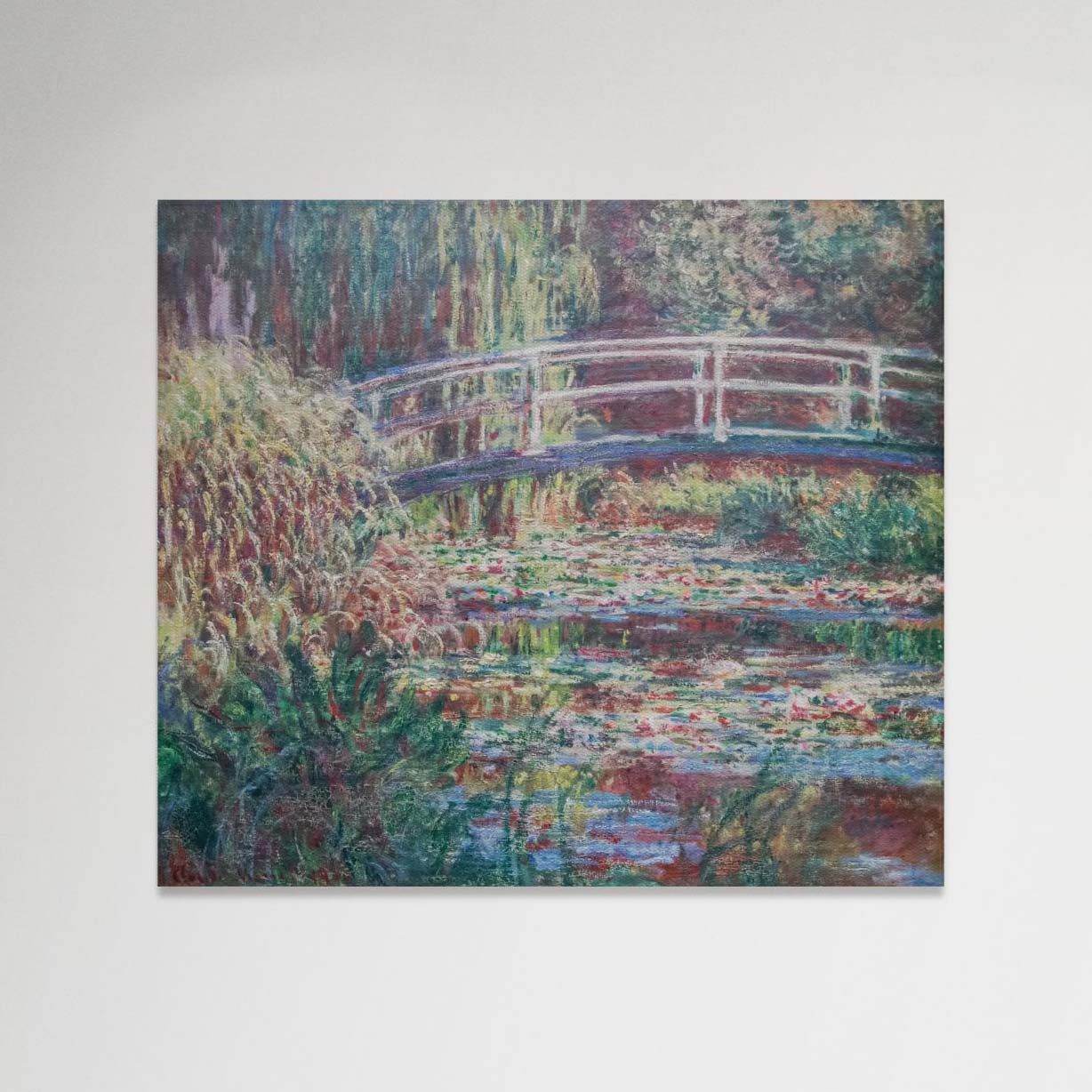 Water Lily Pond - Simphony In Rose - Monet (Canvas)