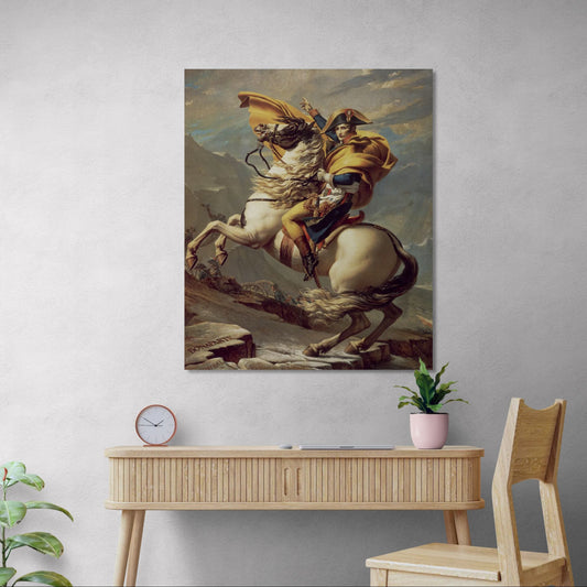 Napoleón Cruzando Los Alpes - Jacques-Louis David (Canvas)