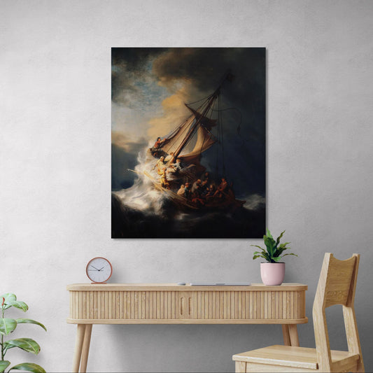 La Tormenta en el mar de Galilea - Rembrandt (Canvas)