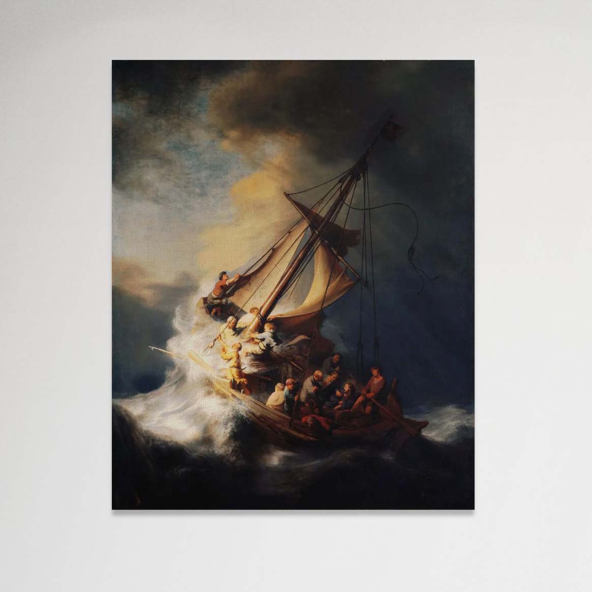 La Tormenta en el mar de Galilea - Rembrandt (Canvas)