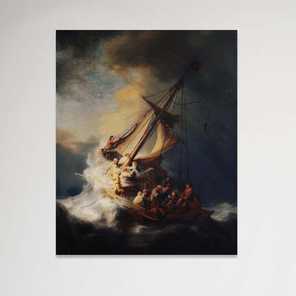 La Tormenta en el mar de Galilea - Rembrandt (Canvas)