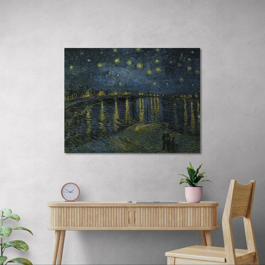 La Noche Estrellada Sobre El Ródano- Vincent Van Gogh (Canvas)