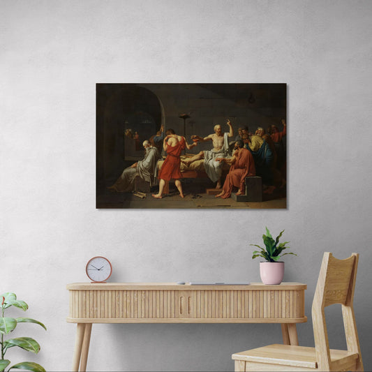La muerte de Socrates - Jacques-Louis David (Canvas)
