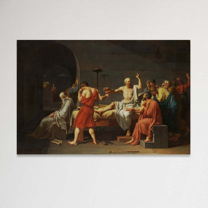 La muerte de Socrates - Jacques-Louis David (Canvas)